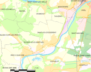 Poziția localității Saint-Leu-d'Esserent