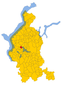 Map of comune of Bardello (province of Varese, region Lombardy, Italy).svg