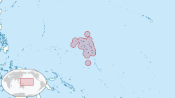 Localización de Islas Marshall