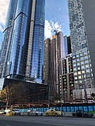 Melbourne Metro Tunnel State Library station construction site, 2018