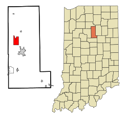 Location of Mexico, Indiana