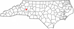 Location of Conover, North Carolina