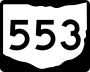 State Route 553 marker