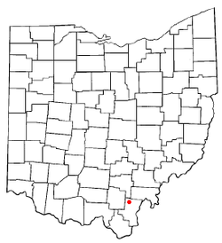 Location of Vinton, Ohio