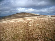 Looking along the ridge from Green Side towards Hart Side