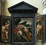 Сотворение человека. Алтарный триптих. 1609. Дерево, масло. Церковь Памеле, Ауденарде