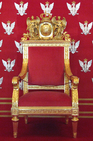 English: Polish throne at Warsaw Royal Castle
