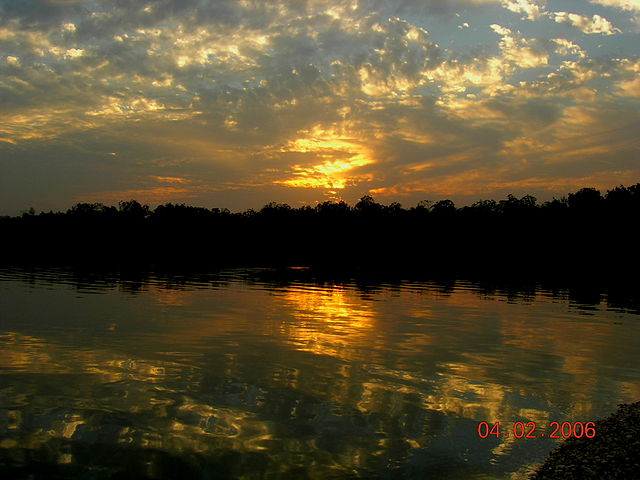 Puesta de sol en Fadiouth.