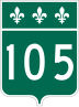 Route 105 marker