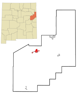 Location of Tucumcari in نیومکزیکو