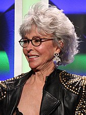 In 1977, Rita Moreno became the third person and first Hispanic American to win all four awards. Rita Moreno 2014.jpg