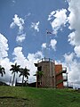 Rock climbing wall at Veredas Sports Complex in Guatemala