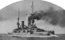 Pancernik Kaiser Karl der Große w morzu
