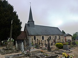 The church in Saint-Martin-du-Tilleul