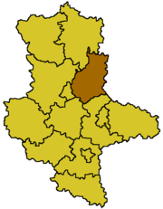 耶里肖县在萨克森-安哈特州内的位置图