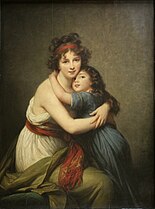 Autoportret z córką (1789) Luwr, Paryż