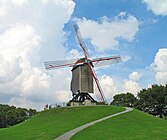 Windmill Sint-Janshuismolen in Bruges