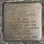 Stolperstein für Karl Vicariesmann