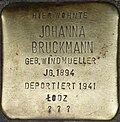 Stolperstein für Johanna Bruckmann (Rolandstraße 12)