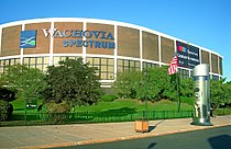The Spectrum was the home arena for the Philadelphia Flyers from 1967 to 1996. The Spectrum Philadelphia PA.jpg
