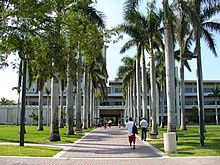 Walkway leading to the Otto G. Richter Library on the University of Miami campus, April 2006 University of Miami Otto G. Richter Library.jpg