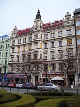 Budova na Václavském náměstí čp. 39, kde sídlily kanceláře oddělení rostlinné výroby JSČZ