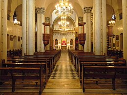 Virgin Mary Greek Catholic Cathedral of Aleppo (interior).jpg