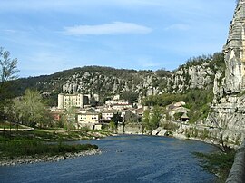 View of Vogüé and the Ardèche River