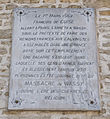 Plaque commémorative