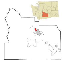 Elhelyezkedése Yakima megyében