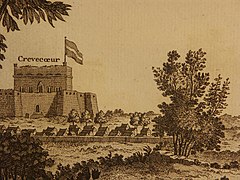 Le fort au milieu du XVIIIe siècle.
