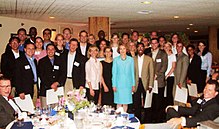 Eisenhower served as Chair of the White House Fellows program in the George W. Bush administration, pictured here with the 2003 class in Annapolis, Maryland 2003 White House Fellows w Julie Nixon Eisenhower.jpg