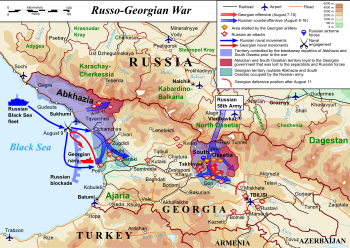 2008 South Ossetia war map