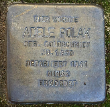 Stolperstein für Adele Polak an der Graudenzer Straße in Bremen