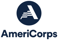 Логотип AmeriCorps 2020 Stacked Navy.svg