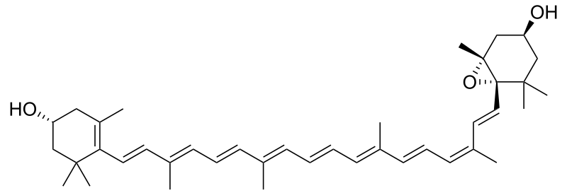 Antheraxanthin structure.svg