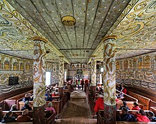 Group of visitors in the church