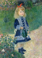 A Girl with a Watering Can - Pierre-Auguste Renoir, 1876