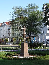 View of Adam Mickiewicz Alley in the background