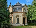 Mausoleum (Familiengruft der Familie Scheuereck), Grufthaus (Erbbegräbnis Familie Wilhelm Zacher) und Leichenhalle auf dem Friedhof