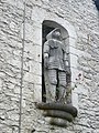 Bodelwyddan Castle, Medieval knight on NE facade c1840.