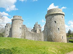 Le château de la Hunaudaye à Plédéliac dans les Côtes d'Armor.