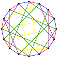 L'indice chromatique du graphe de Clebsch est 5.
