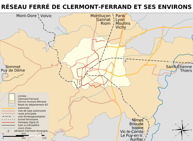 Réseau ferré de Clermont-Ferrand et de ses environs