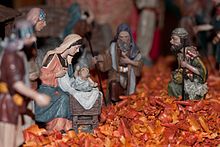 The adoration of the shepherds, a nativity scene in France Creche - bergers.jpg