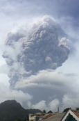 Second eruption of La Soufrière on 9 April