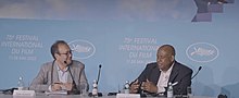 Didier Allouch and Whitaker at the Cannes Film Festival in 2022 Didier Allouch & Forrest Whitaker Cannes 2022.jpg