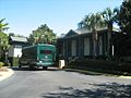 Shuttle drops off passengers at Disney's Beach House