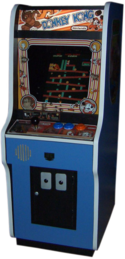 A replica of a Donkey Kong arcade cabinet Donkey Kong arcade.png