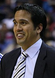 Erik Spoelstra (Miami Heat) a Team Durant edzője.